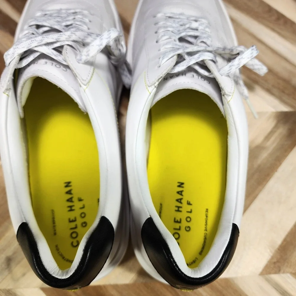 Cole Haan Golf Grand 360 Men's 11.5 White Leather Sneaker Athletic Shoes  C34305